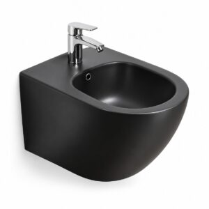 Bidet sospeso B2342BDMB nero opaco 48x37 cm | Arredo bagno moderno